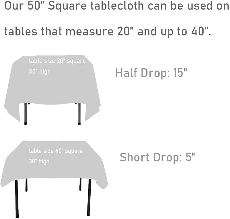 Black Sequin Tablecloth 50x50 Inch Square - PartyDecor for Events & Parties