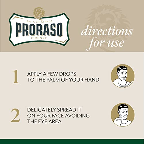 Proraso Eucalyptus Menthol After Shave Lotion - Refreshing 3.4oz for Men