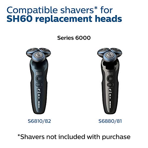 Philips Norelco Replacement Shaver Heads 3 Pack for Series 6000 - Genuine SkinProtect