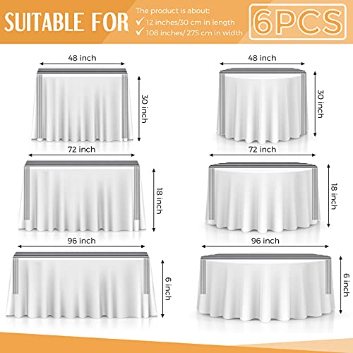 Breling 6 Pack Black and White Striped Table Runner 12 x 108 Inches - Variation of THIS listing