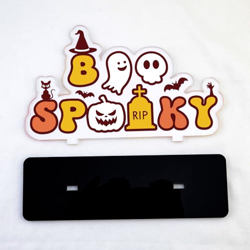 Halloween Party Decorations Acrylic Sign for Indoor Use - Spooky Festive Decor