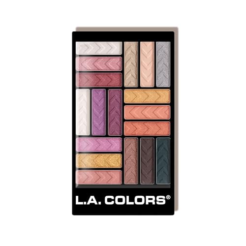 Diva Glam 18-Color Eyeshadow Palette - Vibrant, Blendable, Long-Lasting Makeup