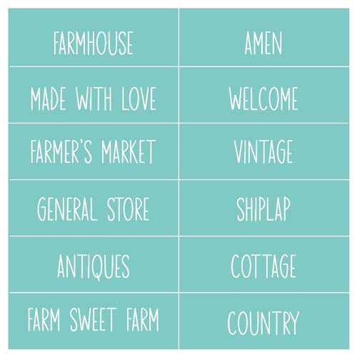 12x12 inch Silkscreen Stencil Rolling Pins Set for Home Decor & Crafts - Farmhouse Style G