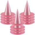 Pink Halloween Witch Hat Decorations - 12 Glitter Hanging Witch Hats with Ropes