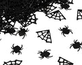 Halloween Confetti Set 720pcs Black Spider Web & Spider Table Decor DIY