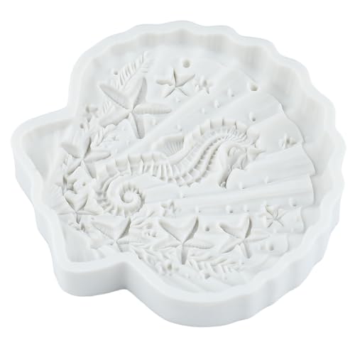 Mermaid in Shell Silicone Mold Ocean Theme Cake Decorating Mold - Style N
