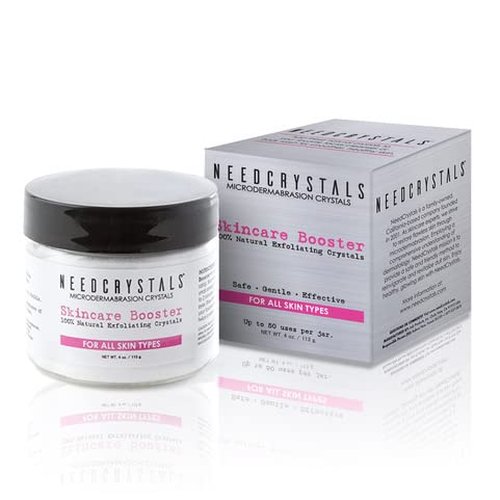 NeedCrystals Microdermabrasion Crystals - Natural Facial Scrub for Dull Skin | Exfoliates & Improves Texture, 4 oz.