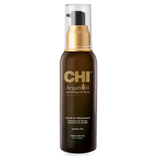 CHI Argan Oil Leave-In Treatment - Lightweight Formula with Moringa Oil for Moisturizing Dull Hair | 3 Oz