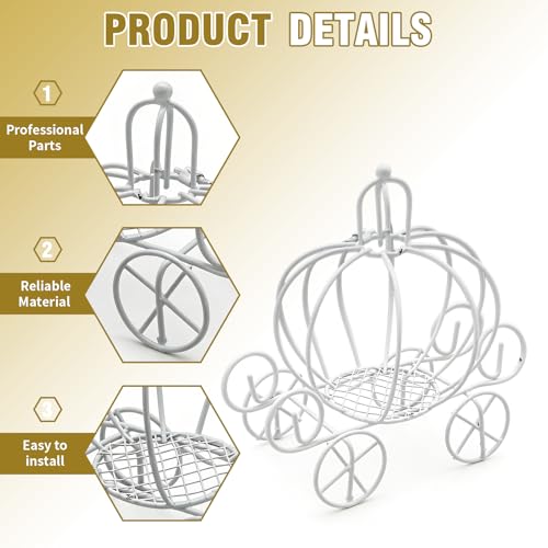 White Pumpkin Carriage Candy Box - Cinderella Wedding Party Centerpiece