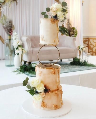 5.9 Inch Metal Cake Stand with Gold Finish - Elegant Dessert Display