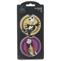 Purple Ceramic Car Coasters Set - The Nightmare Before Christmas Jack & Sally