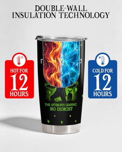 34HD Ghost Exorcist 20 oz Tumbler - Spooky Lover Gift, Halloween Theme