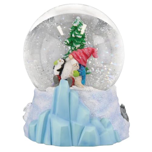 Winter Arctic Gnome Snow Globe - Musical Holiday Figurine with Let It Snow