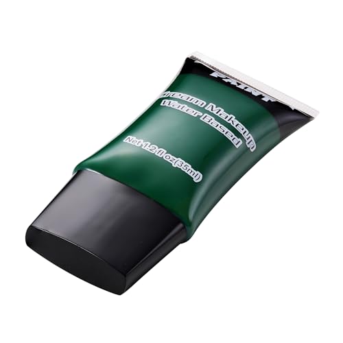 Green Face Paint Kit - Cream Water-Based Body & Stage Makeup for Halloween & Costume Looks