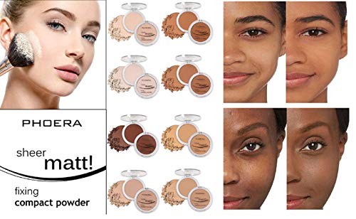 Phoera Sheer Matte Fixing Powder - Translucent 201 Compact Setting Powder