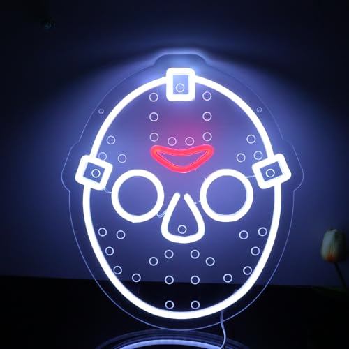 Horror Figure Neon Sign - Dimmable LED Wall Light with USB Power - S-jv Variation