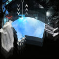 Halloween Animatronic Floating Corpse Decoration - 38 Inches, Motion-Activated, Sound & Light Effects