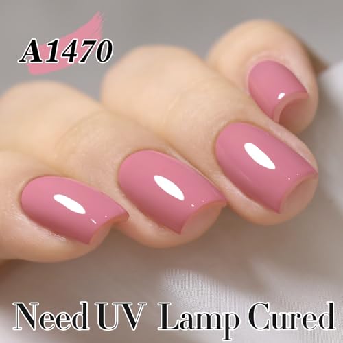 Pale Pink Gel Nail Polish 15ML - Same Color, Soak Off, Long-Lasting Manicure