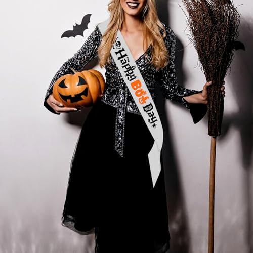 Halloween Sash for Party & Celebration, Adjustable Witch Theme Decorations