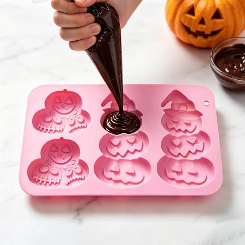 Halloween Pumpkin Silicone Mold for Chocolates Candies & Decorations