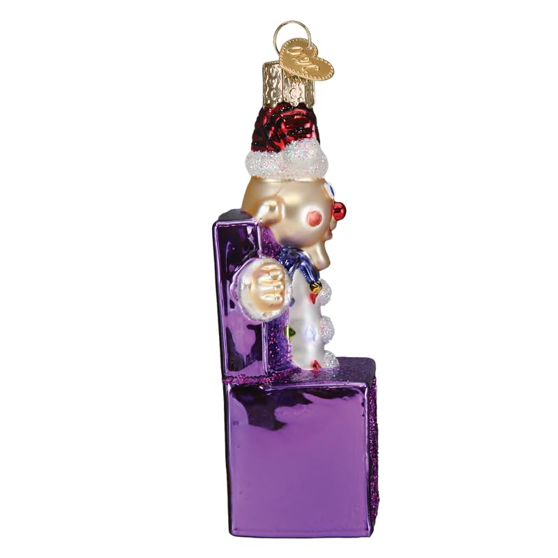 Old World Christmas Charlie-in-The-Box Glass Christmas Ornament - Handcrafted Holiday Decoration