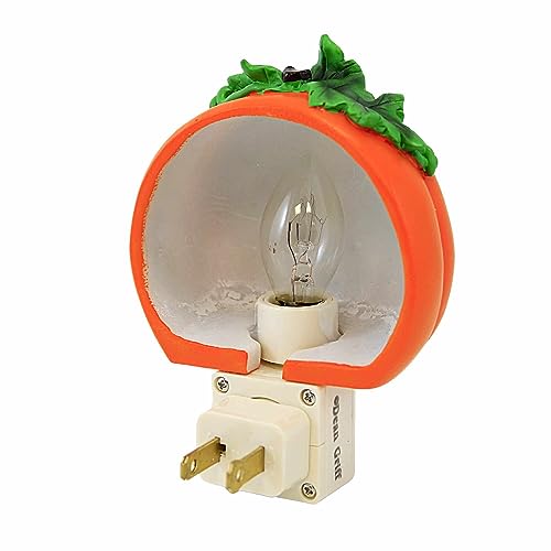 Roman Pumpkin Mouse Night Light - 4-Inch Room Decor, Charming Tails