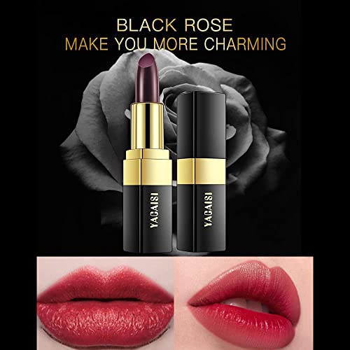 Color Changing Black Lipstick - Moisturizing Long-Lasting Lip Stain for Women - Variation: 1 PC Magic Black Lipstick