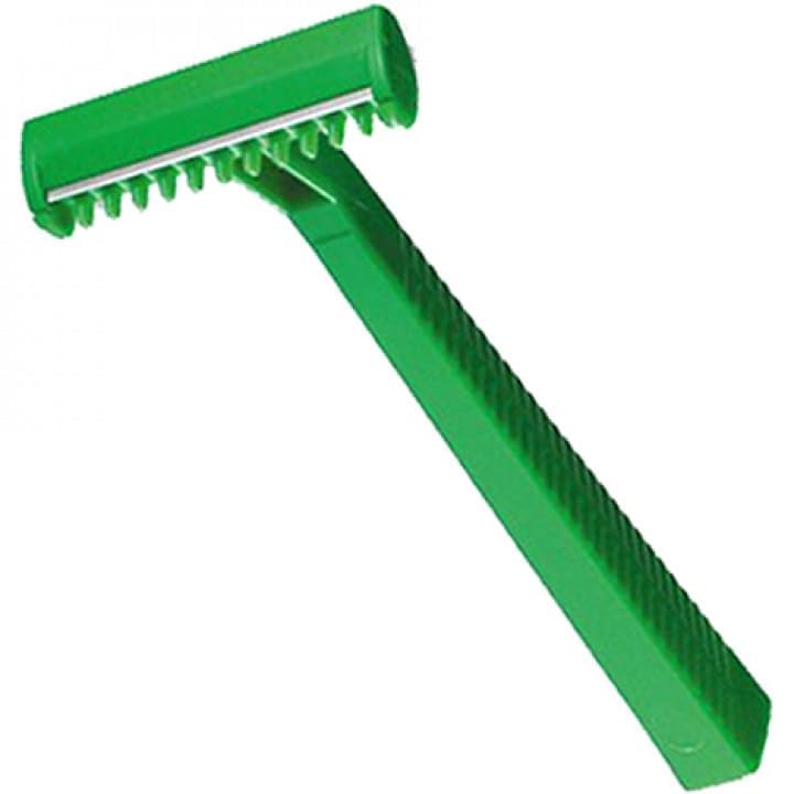 Wilkinson Hospital Disposable Razor, 100 ct, Green, Alloy Steel, Unisex