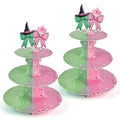 2 Pack Witch Themed Cupcake Stands - 3 Tier Halloween Party Cake Holders