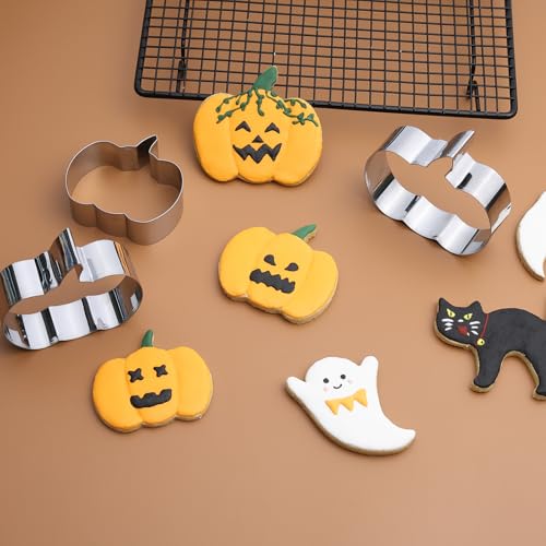 Pumpkin Cookie Cutters Set, 3.54", 3.2", 2.87"- 3Pcs