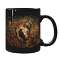 Goth Crow Ceramic Mug 11oz - Halloween & Gothic Decor for Women