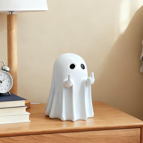 Halloween Ghost Figurine - Spooky Home Decor, Resin Shelf Statue, Party & Tabletop Decoration