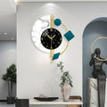 Contemporary Wall Clock - Large Modern Battery Operated Clock for Living Room