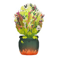 Halloween Cauldron Light-Up Paper Flower Bouquet - 12 Inch, Pop-Up Decor