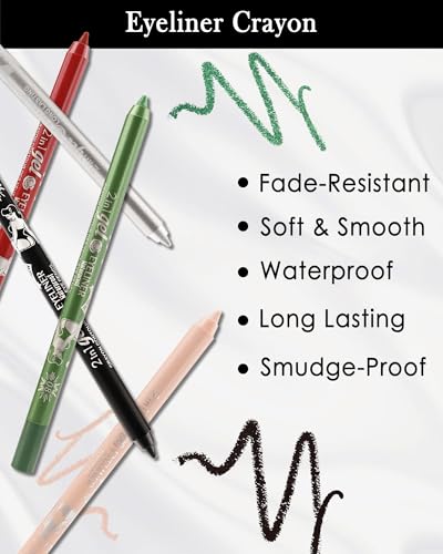 White Waterproof Waterline Eyeliner Pencil - Matte Cream, Pack of 1
