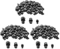 Small Black Plastic Skull Heads Decor Pack of 3 - Halloween Crafts & Party Decorations