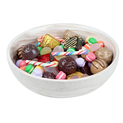 Marble-Patterned Ceramic Candy Bowl - Small Brown Decorative Dish for Home & Office - Kultilanda Variation