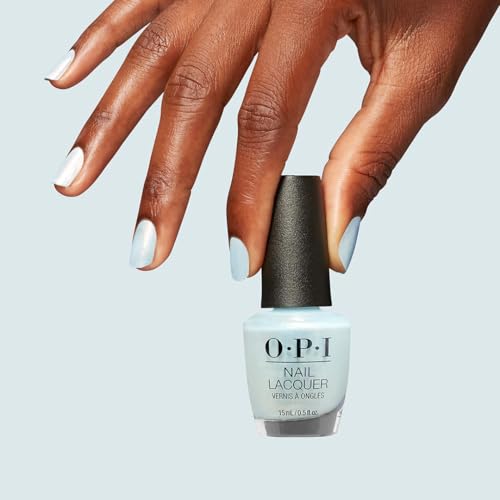 OPI Air We Go Nail Lacquer - Sheer Pastel Sky Blue Shimmer, Long Lasting