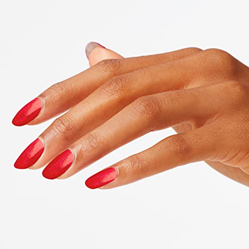 OPI Heart and Con-soul Nail Lacquer - Bright Red Shimmer, Opaque, Long-Lasting