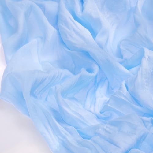 Blue Cheesecloth Table Runner 10ft Set of 6 Fall Boho Wedding Decor