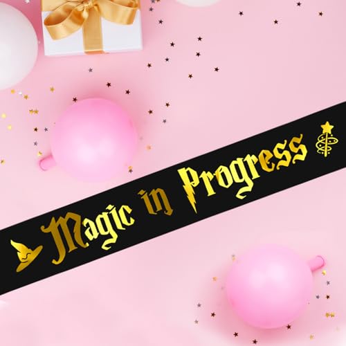 Magic Themed Baby Shower Sash - Mom to Be Gender Reveal Party Accessory