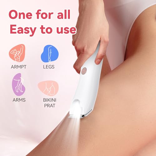Heyfeel Women's Electric Hair Trimmer, IPX7 Waterproof Bikini Trimmer with LED Light, USB Rechargeable Razor for Pubic & Body Hair, Wet/Dry Use, Gift for Women, Wife, Girls
