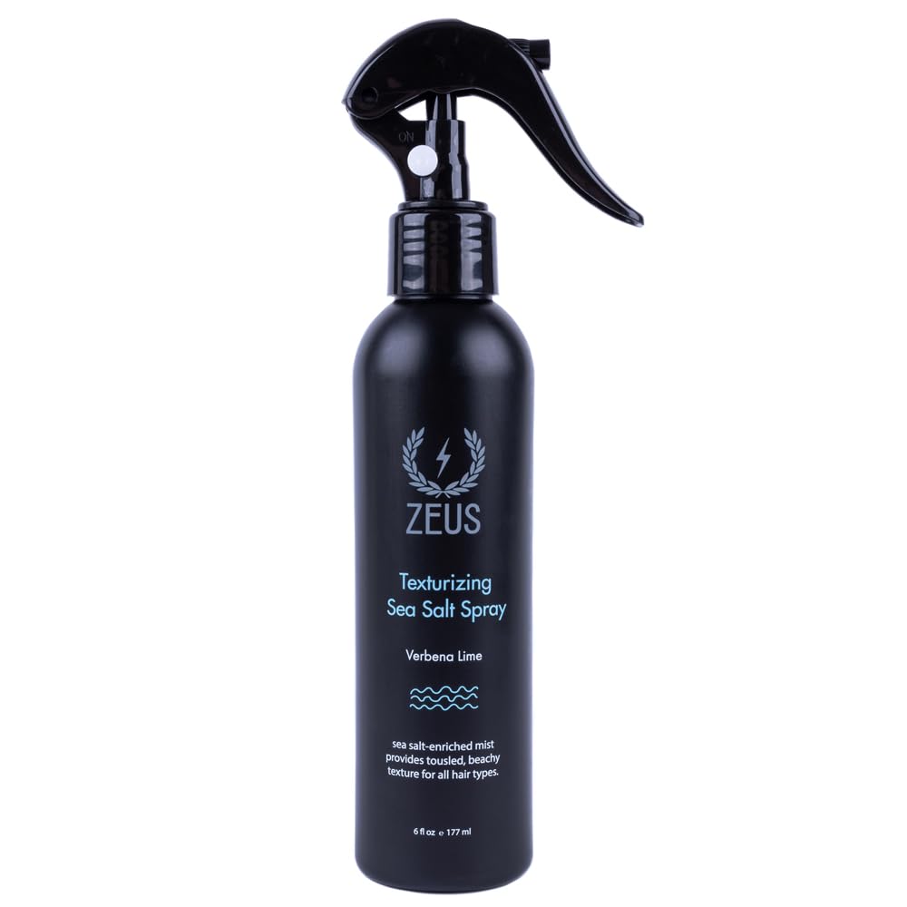 ZEUS Texturizing Sea Salt Hair Spray - Professional Volumizing Mist for Effortless Beachy Hair & Beard, Lightweight Hold