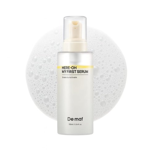 Here-Oh My First Hydrating Serum with Hyaluronic Acid | Facial Serum for Glowing Skin & Skin Barrier Repair | Korean Serum for Dry Skin & Sensitive Skin (5.24 fl oz)