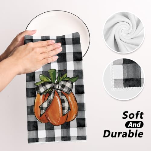 Multicolor Fall Kitchen Towels Set of 2 18x26 Inch Autumn Thanksgiving Decor