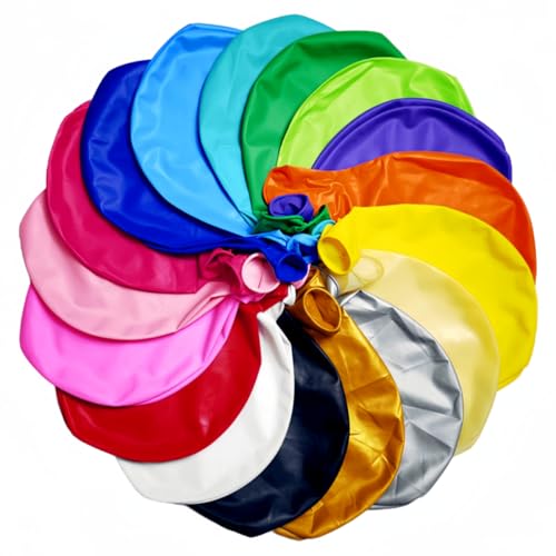 Colorful 36 Inch Latex Balloons Pack of 50 - Giant Party Balloons for Events