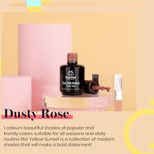 Gel Nail Polish - Mauve Dusty Rose Shade, 15ML, E Creme Nude Variation