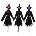 Light Up Halloween Witches Set of 3 - 4.9FT Outdoor Yard Decorations with Sound