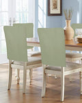 Sage Green Chair Cover Set of 6 - Removable Dining Room Slipcovers