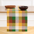 Solino Home 100% Pure Linen Buffalo Check Table Runner 14x144 Fall Check Variation